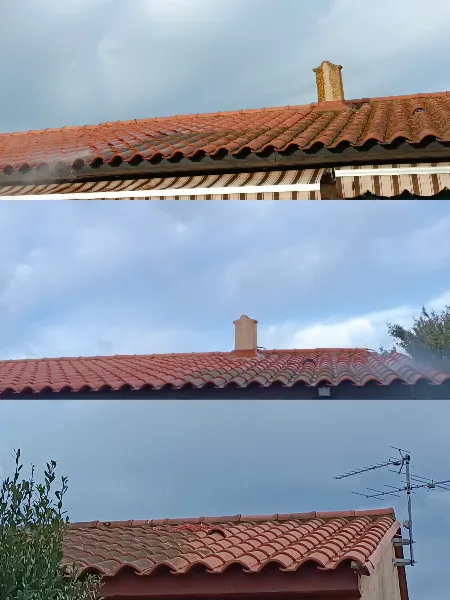 Traitement vapeur pour les nettoyages de toitures, Perpignan, A.D.D.H.