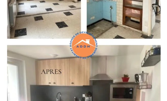 Cuisine : Modernisation avec installation de meubles, et plans de travail fonctionnels pour une cuisine pratique et esthétique !
